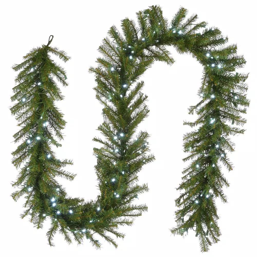 National Tree Company 9 ft. Norwood Fir Artificial Garland with 150 Cool White LED Lights
