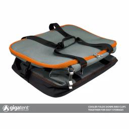 GigaTent Bushwick Collapsible Soft Cooler with Bottle Opener, 48 Can Capacity, Orange thumbnail 4