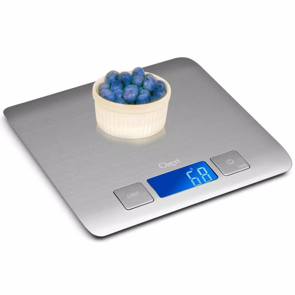 Ozeri Zenith Digital Kitchen Scale, SUS304 Stainless Steel with Fingerprint Resistant Coating