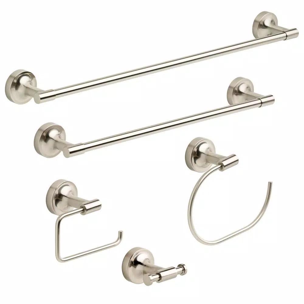 Franklin Brass Voisin Modern Single Arm Toilet Paper Holder, Brushed Nickel