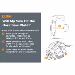 BORA WTX Cutting System with 24 in. and 50 in. Clamp Edges, 50 in. Extension, Connectors, and Saw Plate thumbnail 7