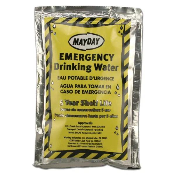 Mayday Emergency Drinking Water Purified Pouches, 4.225 oz (100-Pack)