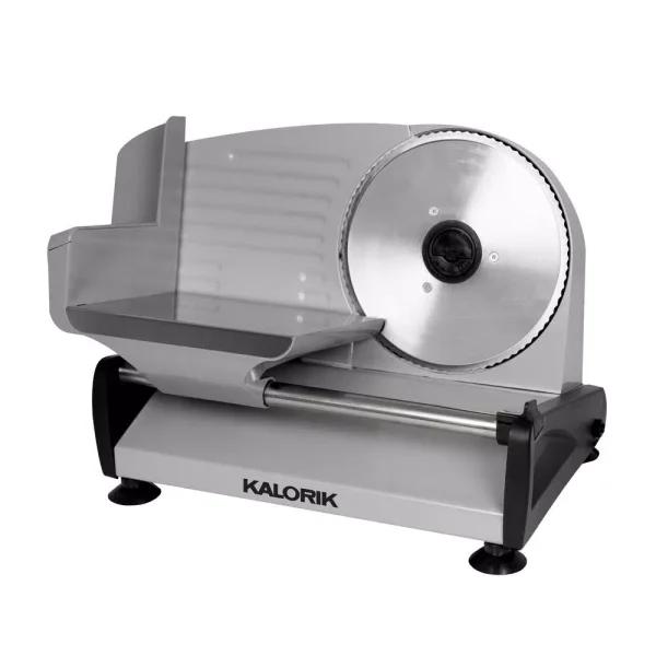 KALORIK 200W Professional Food Slicer with 7.5 in. Stainless Steel Serrated Blade, Silver
