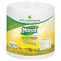 Marcal 100% Recycled 2-Ply Bath Tissue, White, 48-Roll Pack thumbnail 1