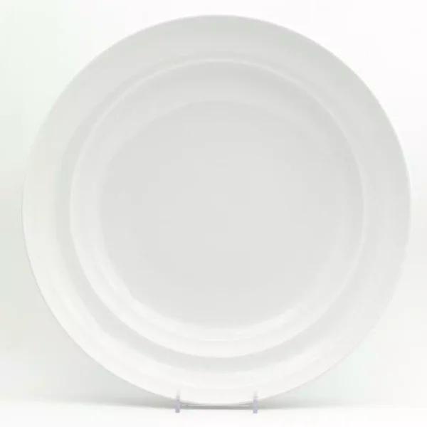 Euro Ceramica White Essential 13 in. Porcelain Serving Bowl