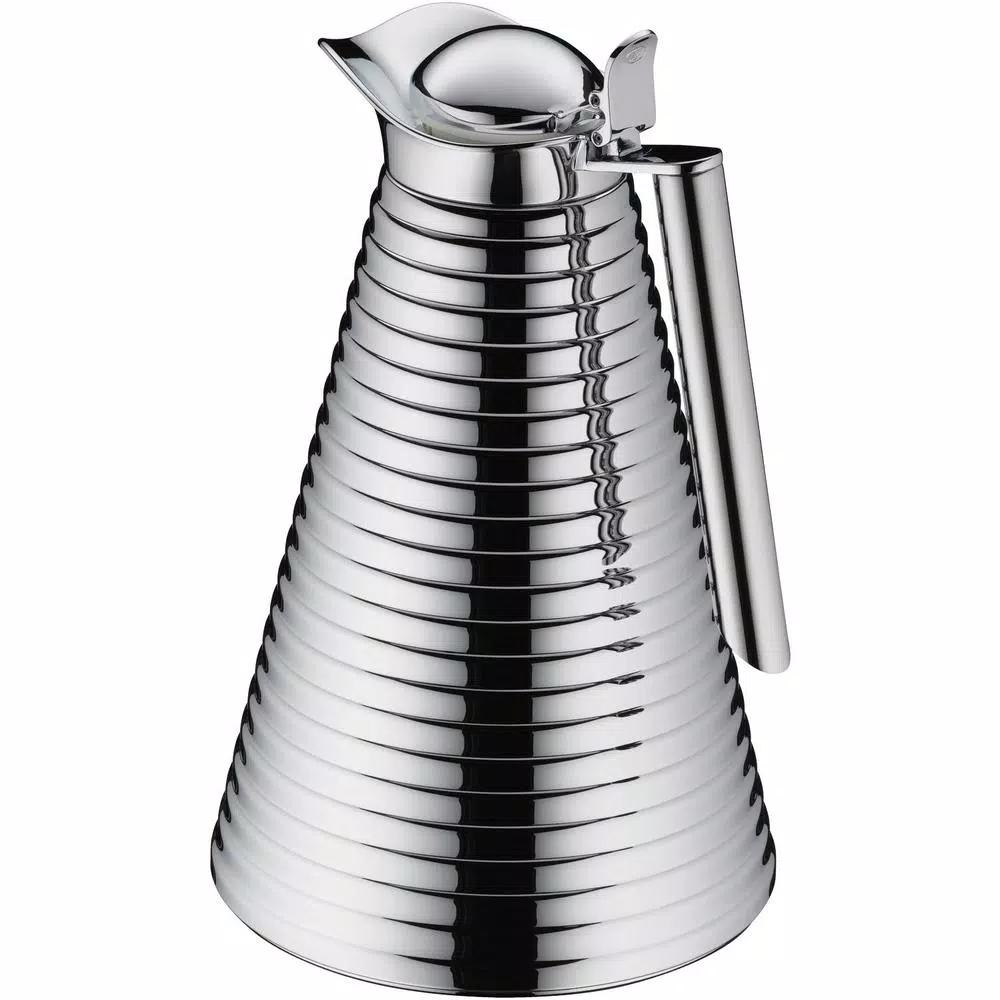 Alfi Chrome-Plated Copper Glass Vacuum Carafe, 1.06 Qt.