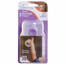 Dreambaby Door Knob Covers, Translucent, 3-Pack thumbnail 1