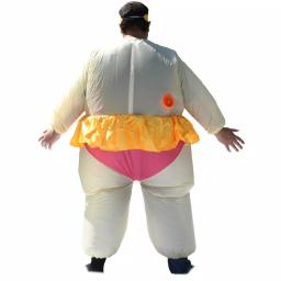 ALEKO's Inflatable Ballet Princess Adult Halloween Costume with Crown thumbnail 3
