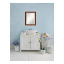 Amanti Art Manhattan 24 x 30 in. Burnished Bronze Wood Framed Beveled Edge Bathroom Vanity Mirror thumbnail 5