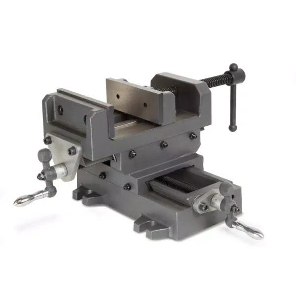WEN 5-1/8 in. Compound Cross Slide Benchtop Vise, Heavy Duty Cast Iron