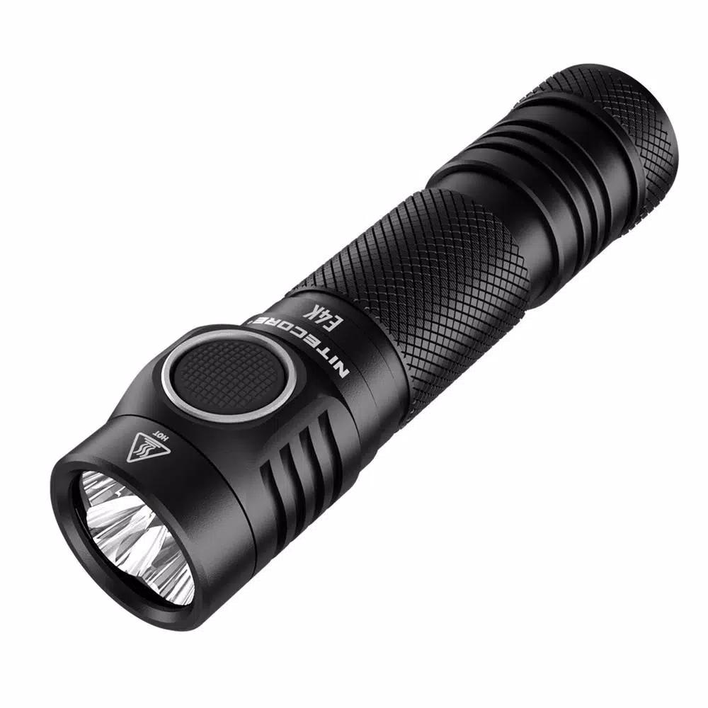 NITECORE E4K Tactical EDC Flashlight, 4400 Lumens, USB-C Rechargeable, Waterproof & Impact Resistant
