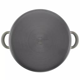Circulon Elementum 10-Quart Hard-Anodized Aluminum Nonstick Stock Pot with Glass Lid, Oyster Gray thumbnail 3