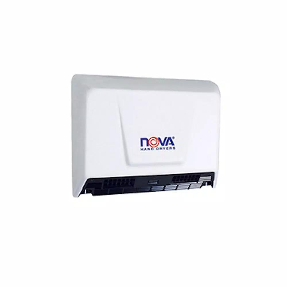 WORLD DRYER NOVA 2 Automatic Electric Hand Dryer, White Epoxy Finish, Universal Voltage