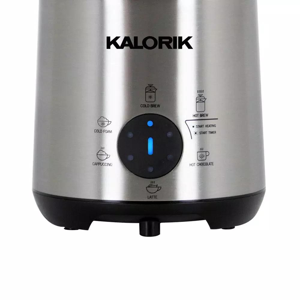KALORIK Bartista 8-in-1 Electric French Press Coffee Maker, 24 oz. Stainless Steel