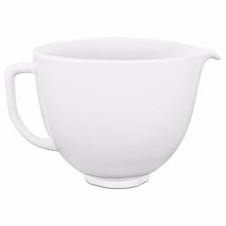 KitchenAid 5 Qt. White Chocolate Titanium-Reinforced Ceramic Mixing Bowl for Tilt-Head Stand Mixers thumbnail 1