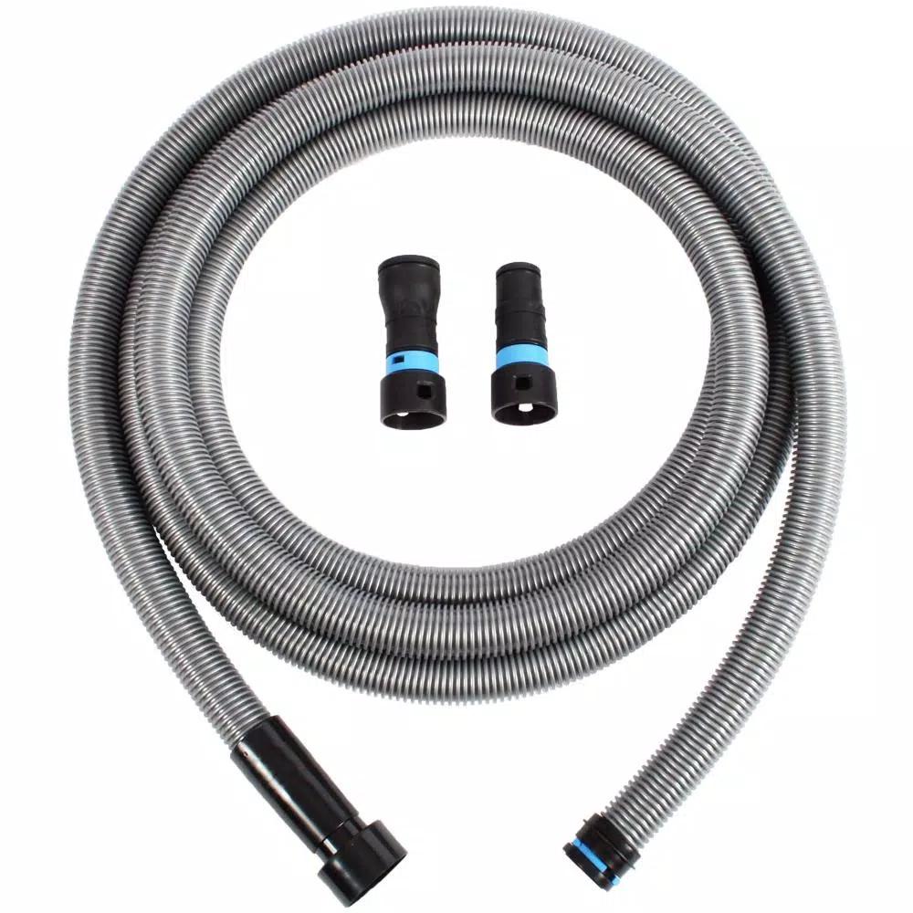 Cen-Tec Systems 94192 16 ft. Dust Collection Hose with Power Tool Adapters for Wet/Dry Vacuums
