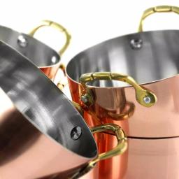 Gibson Home Rembrandt 0.5 qt. Round Stainless Steel Mini Dutch Oven in Copper, 6-Pack thumbnail 3