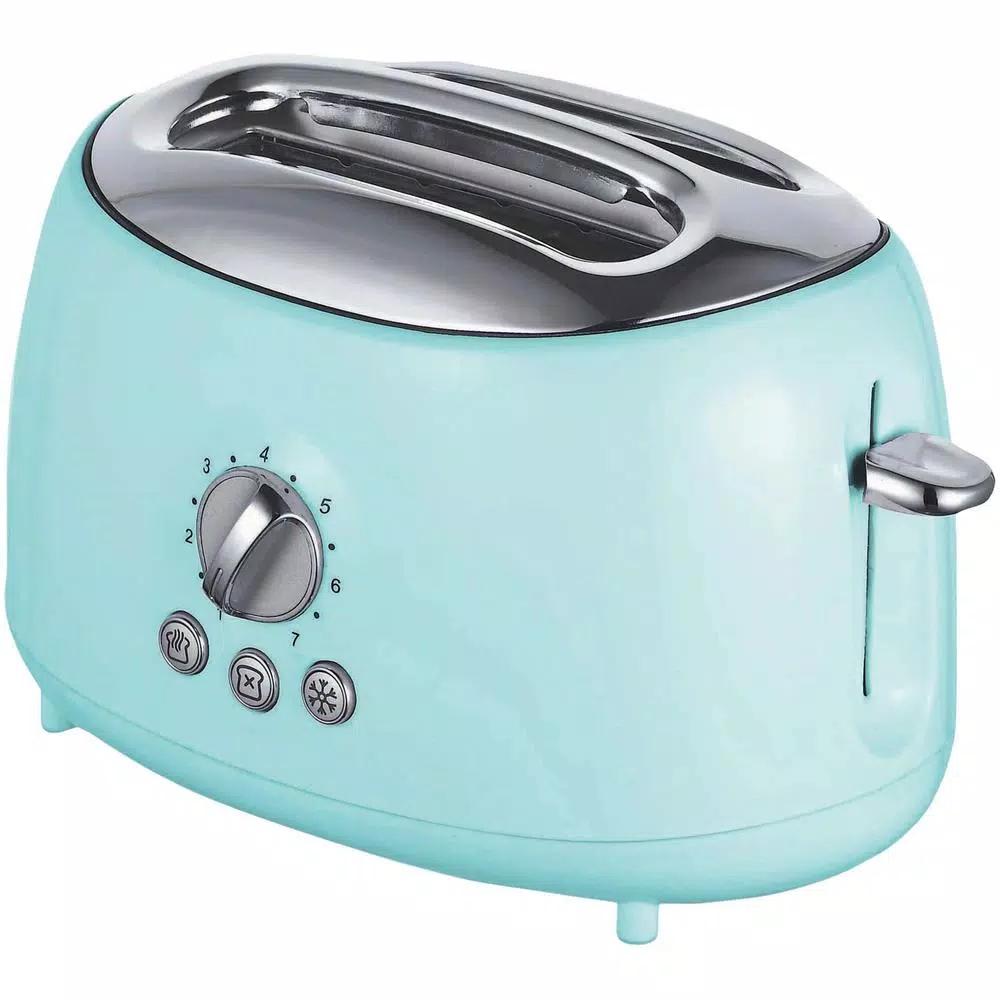 Brentwood Appliances TS-270BL Retro 2-Slice Blue Extra-Wide Slot Toaster