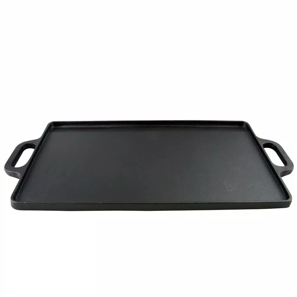 General Store Addlestone Cast Iron Reversible Griddle with Handles, 17 x 13 in.