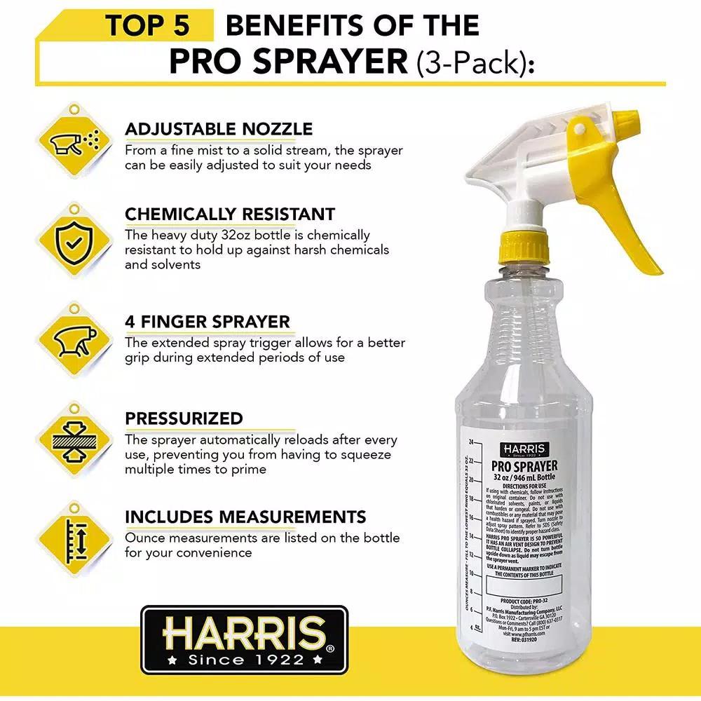 Harris Pro 32 oz. Professional Spray Bottles, 12-Pack