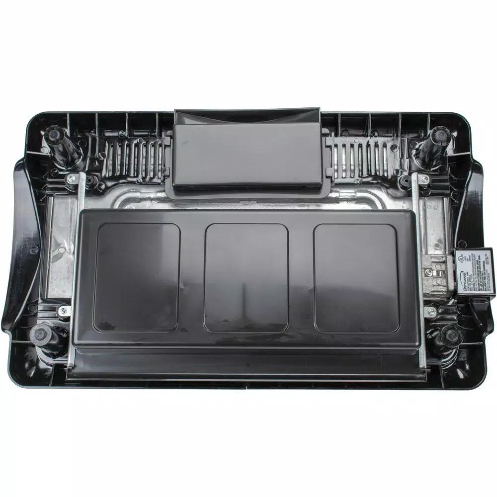Brentwood Appliances 1400W Nonstick Electric Griddle with Warming Drawer, 200 sq. in., Black
