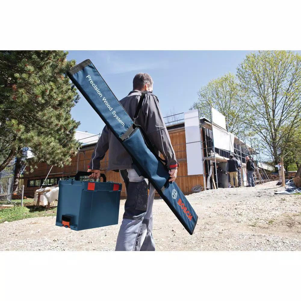 Bosch GKT13-225 6-1/2 in. 13 Amp Corded Track Saw Kit with 63 in. Aluminum Tracks and Carrying Bag