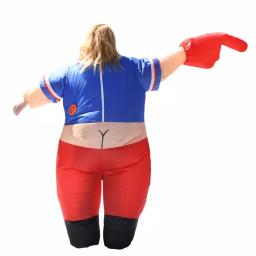 ALEKO'S Inflatable #1 Sports Fan Pot Belly Halloween Costume for Adults thumbnail 4