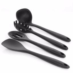 MegaChef 12-Piece Black Silicone Kitchen Utensil Set thumbnail 4