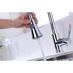 Vanity Art Single-Handle Pull-Down Kitchen Faucet with Sprayer Wand, Chrome Finish thumbnail 5