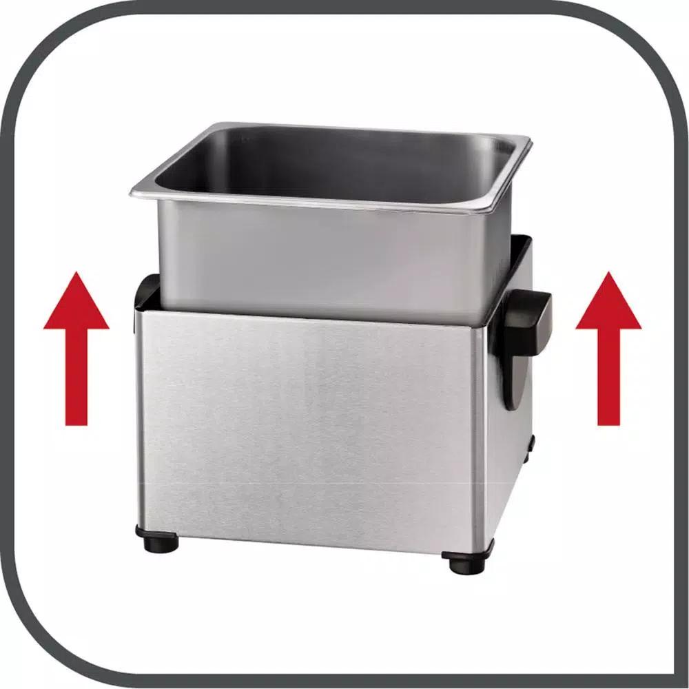 T-fal Triple-Basket Deep Fryer, 4L Capacity, Stainless Steel with Adjustable Thermostat