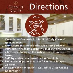 Granite Gold Sealer Wipes for Natural Stone Surfaces thumbnail 7