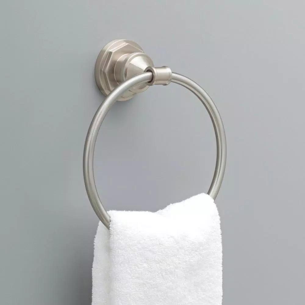 Delta Lochurst Towel Ring in SpotShield Brushed Nickel