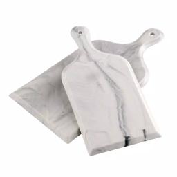 Over and Back Marble Grey Porcelain Serving Board Set, 2-Piece Rectangular Appetizer Trays thumbnail 1