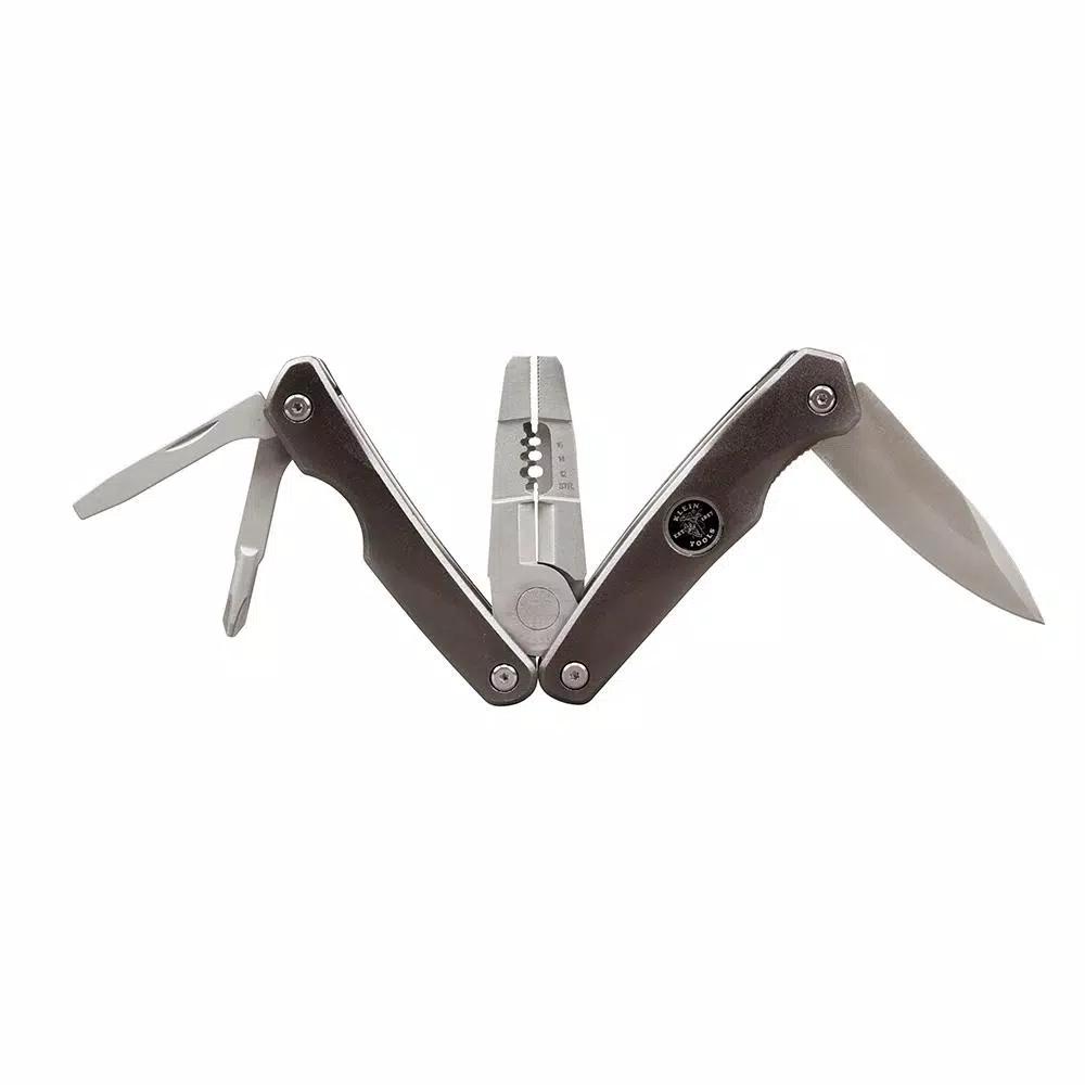 Klein Tools Electrician's Multi-Tool with 7-in-1 Functions and Drop Point Knife