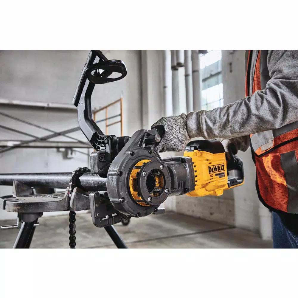 DEWALT RIDGID FLEXVOLT 60V MAX Cordless 1/2 in. - 2 in. Pipe Threader Kit with (2) 9.0 Ah Batteries
