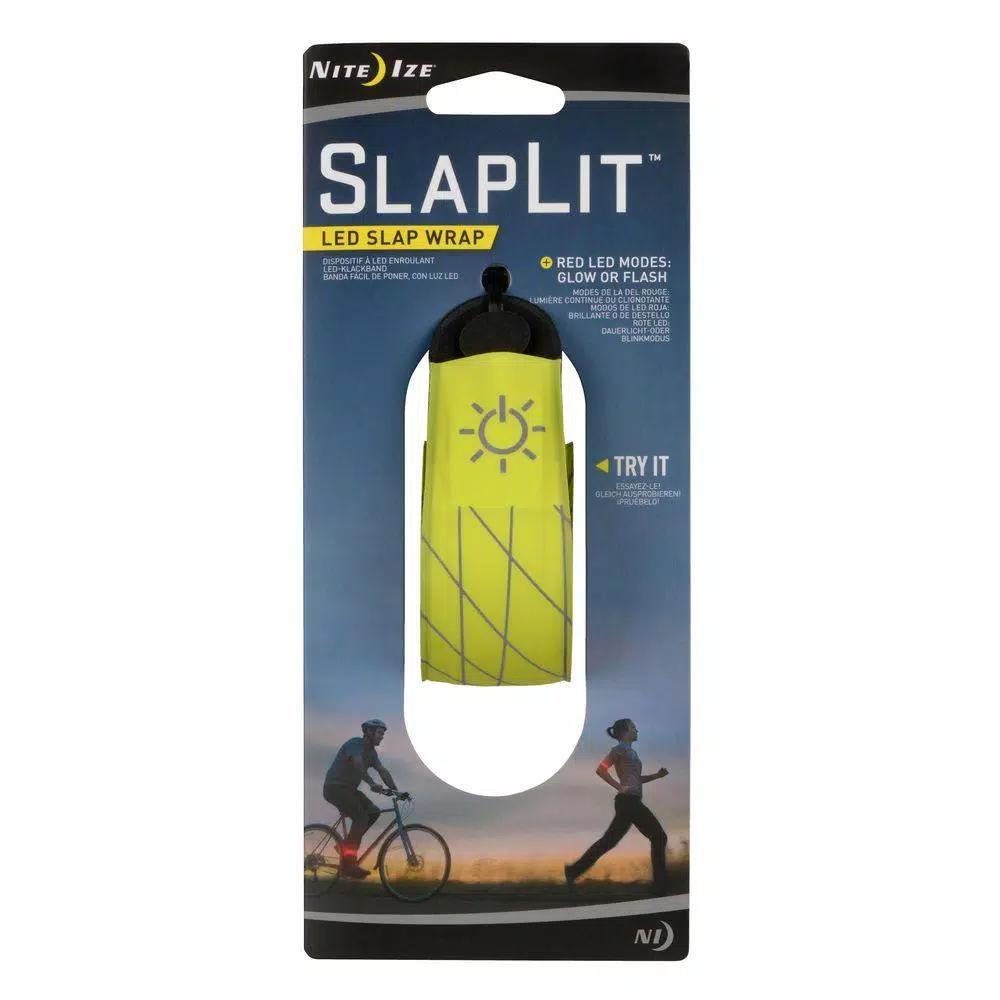 Nite Ize SlapLit Neon Yellow LED Slap Wrap - Reflective Nighttime Visibility Band