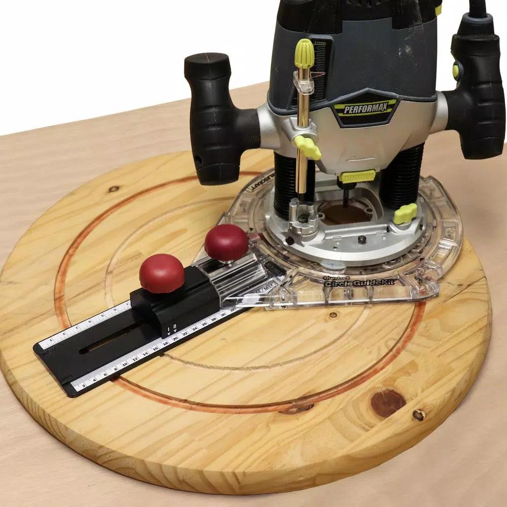 Milescraft Small Circle Compass Router Jig with TurnLock Base Plate