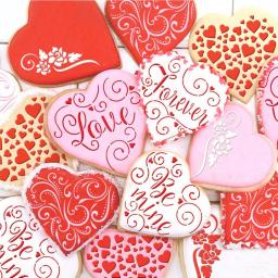 Designer Stencils Contemporary Hearts and Love Cookie Stencil Bundle - 6 Pattern Set thumbnail 1