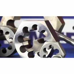 Drill America 6-Piece Carbon Steel NPT Hex Die Set with Wooden Case thumbnail 7