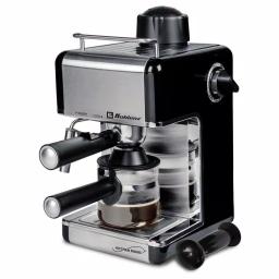 Koblenz Kitchen Magic Collection 4-Cup Espresso and Cappuccino Maker, Black/Silver thumbnail 1