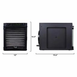 Tribest Sedona Express 11-Tray Black Stainless Steel Food Dehydrator with TST Technology thumbnail 8