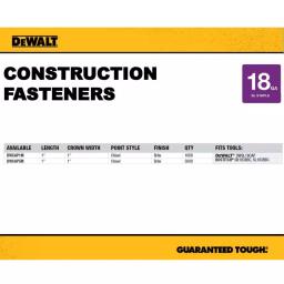 DEWALT 18-Gauge 5/16 in. Crown Staples with Plastic Caps, 1 in. Leg (1,000-Pack) thumbnail 3