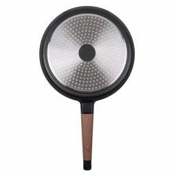 MasterPan 11 in. Non-Stick Cast Aluminum Crepe Pan with Detachable Handle, Induction Compatible, Black thumbnail 3