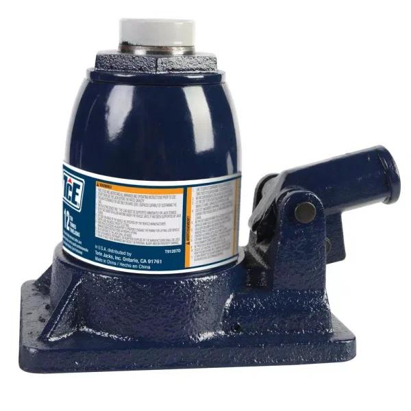 TCE 12-Ton Stubby Professional Hydraulic Bottle Jack, Low Profile Steel