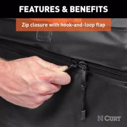 CURT Water Resistant Extended Rooftop Cargo Bag, 59" x 34" x 21" thumbnail 8
