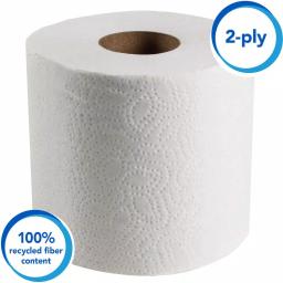 Scott Eco-Friendly 2-Ply Recycled Toilet Tissue, 506 Sheets per Roll, 80 Rolls per Carton thumbnail 3