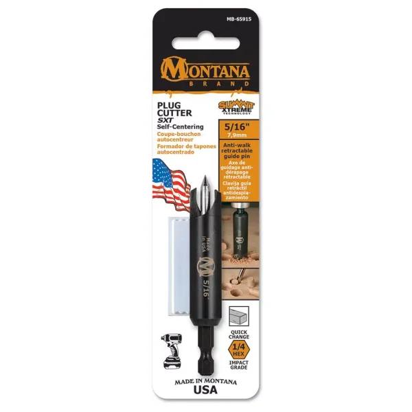 Montana Brand 5/16 in. Self-Centering Plug Cutter with Hex Shank