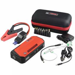 K Tool International 15,500 mAh Portable Jump Starter and Power Bank Kit with 800 Peak Amps thumbnail 2