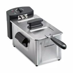 Hamilton Beach 2 Qt. Stainless Steel Deep Fryer with Adjustable Thermostat, 1500W thumbnail 1
