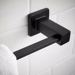 Glacier Bay Farrington 18 in. Single Towel Bar, Matte Black thumbnail 4